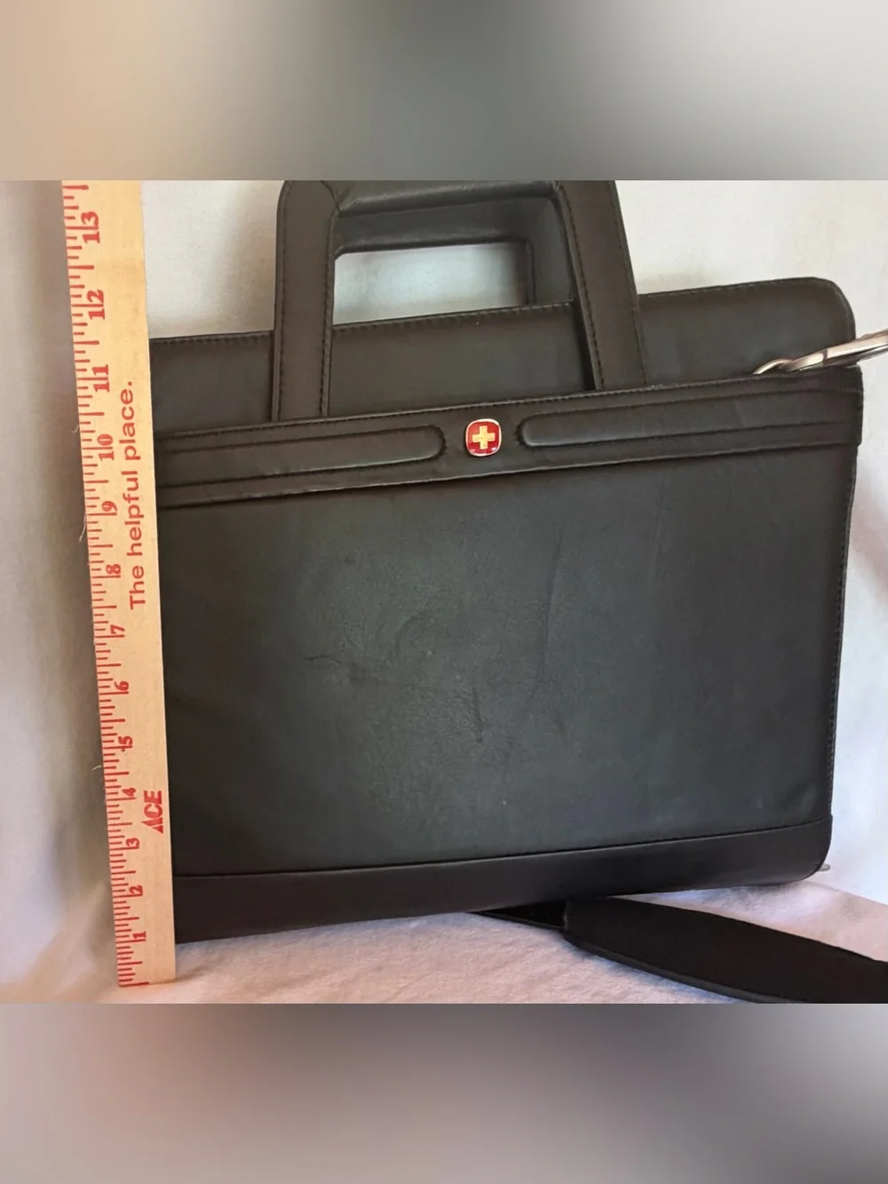 Wenger Swiss Army Expandable Briefcase Laptop Bag Crossbody Portfolio Organizer